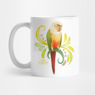 Pineapple Green Cheek Conure Mug